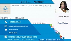 Membership card for Emma Asibi Adu